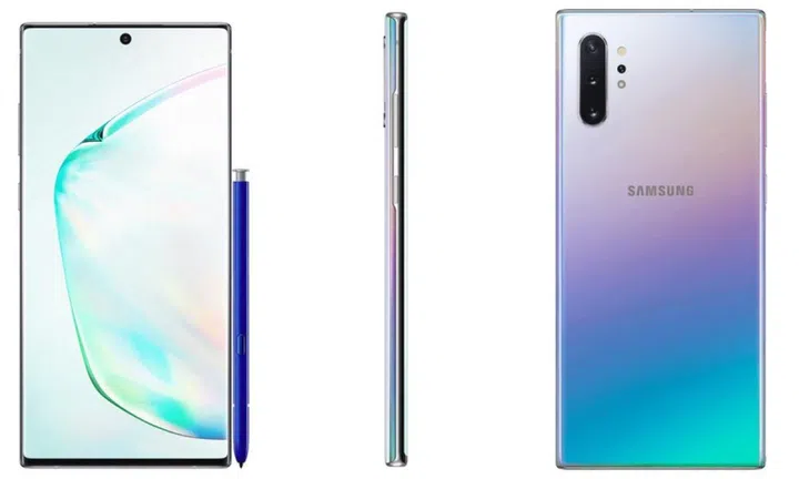 The Samsung Galaxy Note10+. <br>Image source: @ishanagarwal24