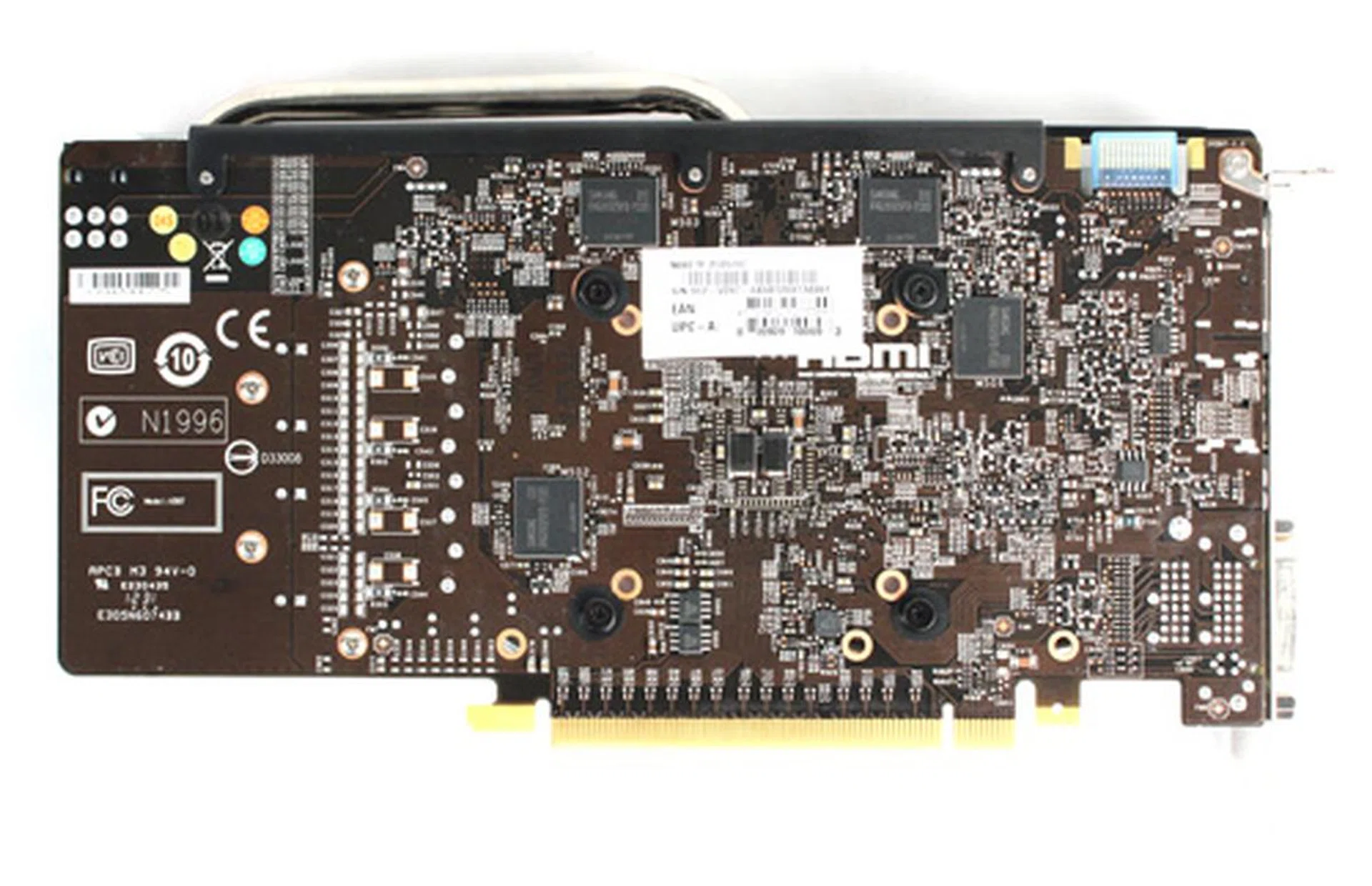 Like ASUS and Gigabyte, MSI uses a custom PCB with upgraded components.