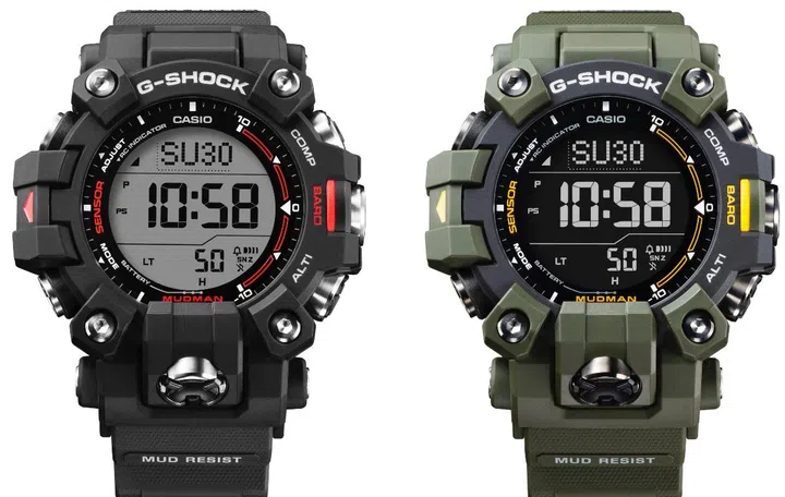 The G-Shock Mudman GW-9500 is available in other colours. (Image souce: Casio)
