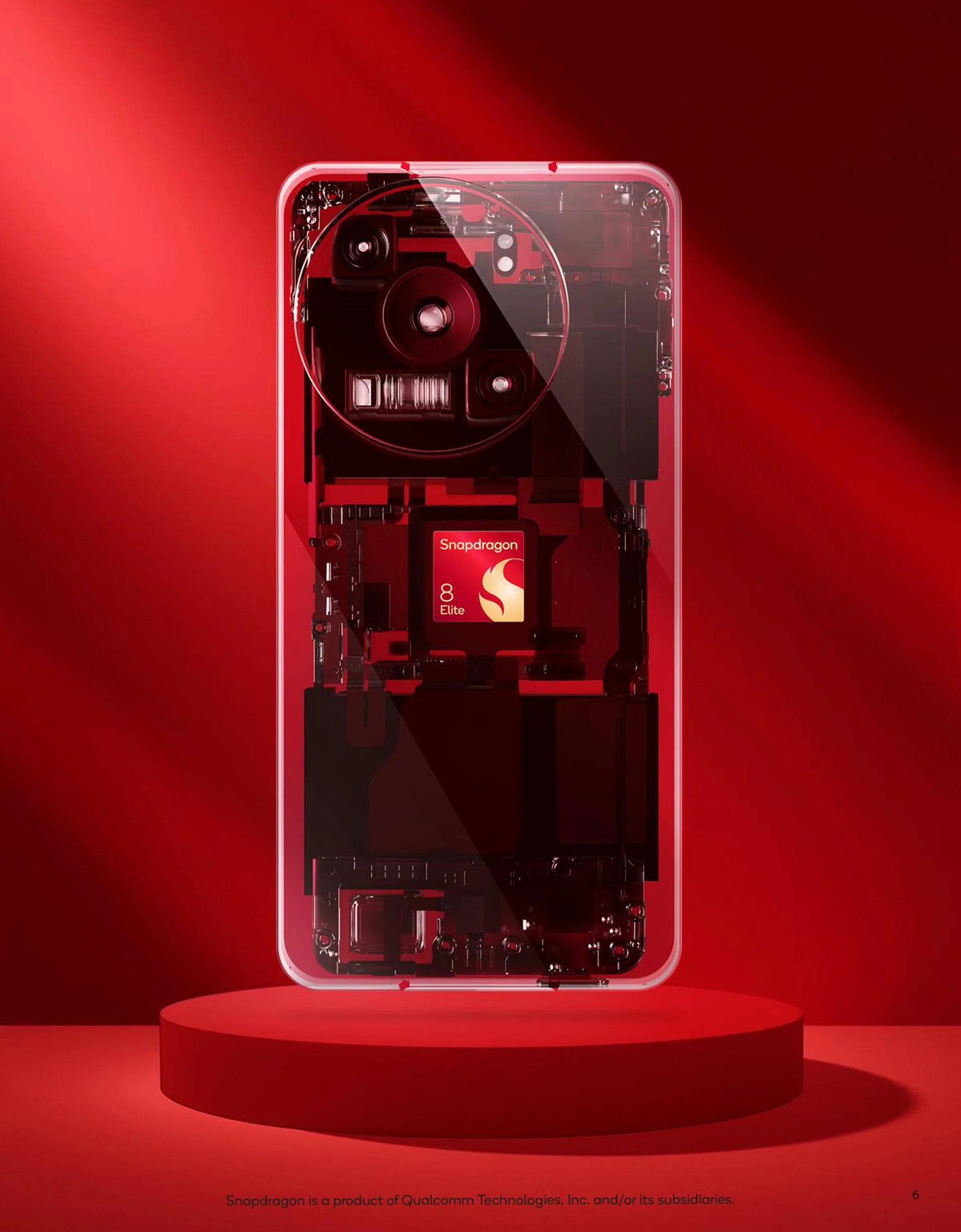 Qualcomm Snapdragon 8 Elite inside a QRD (Qualcomm Reference Design) phone. Image: Qualcomm.