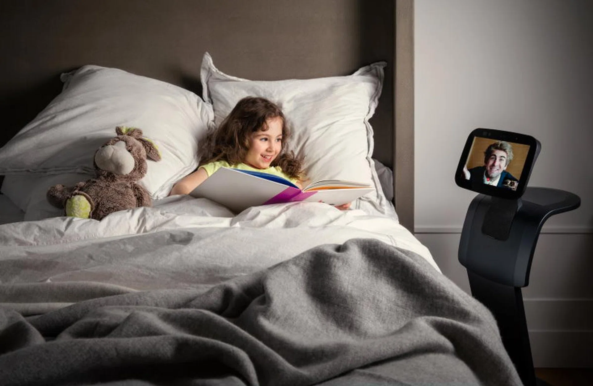 Move temi around the house, give your kid a bedtime story, aww the feels. (Image: temi USA)