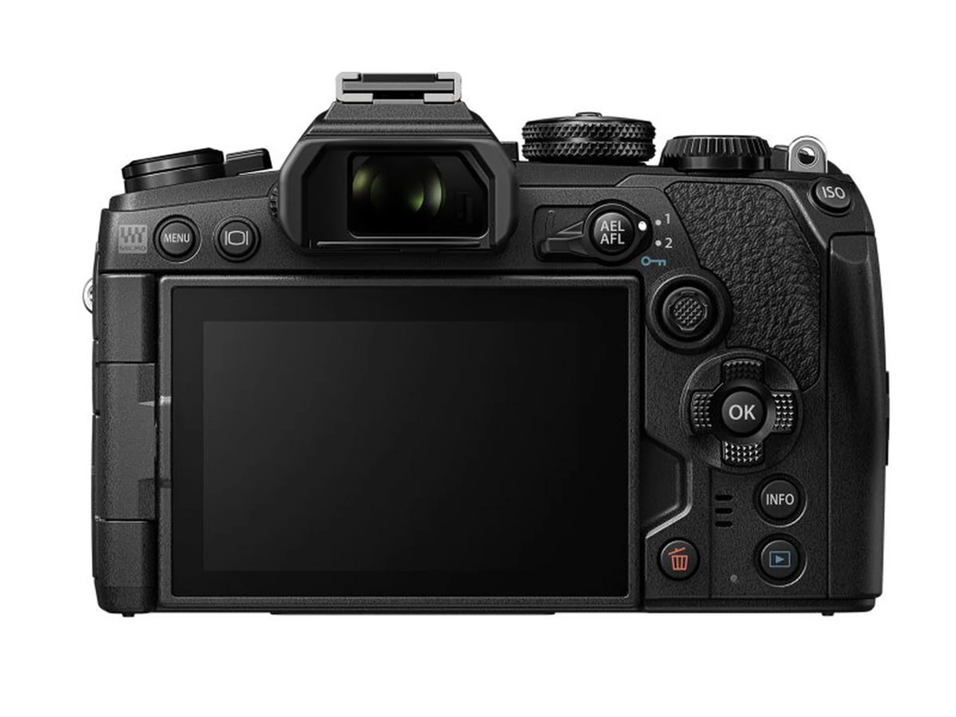 Olympus OM-D E-M1 Mark III rear view. Image: Olympus