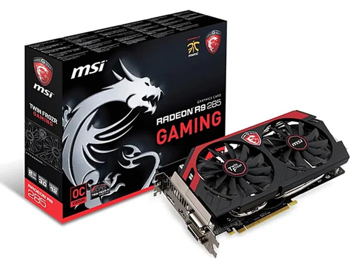MSI R9 285 Gaming 2G, OC edition (Image source: MSI)