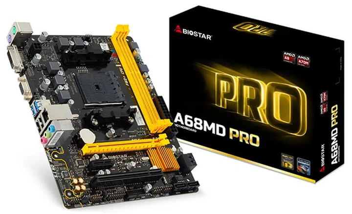 Biostar A68MD Pro motherboard