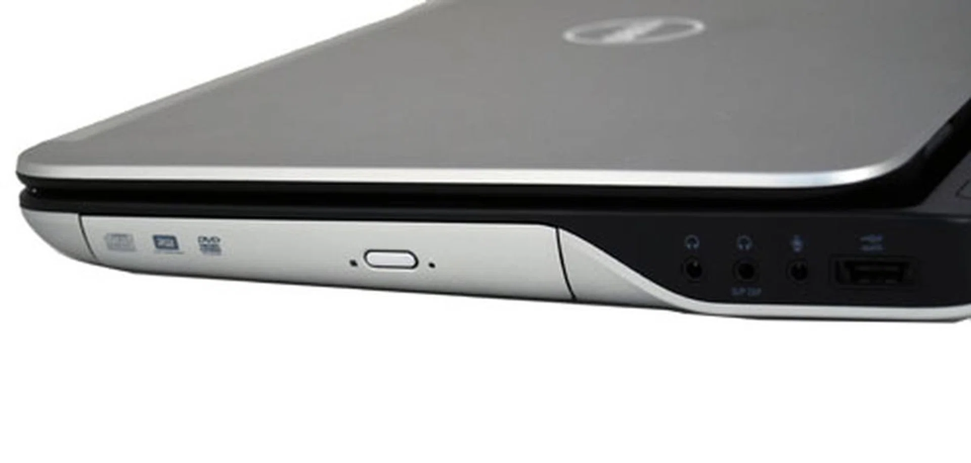 On the right profile, you'll find the optical drive, audio jacks and a USB/eSATA combo port.
