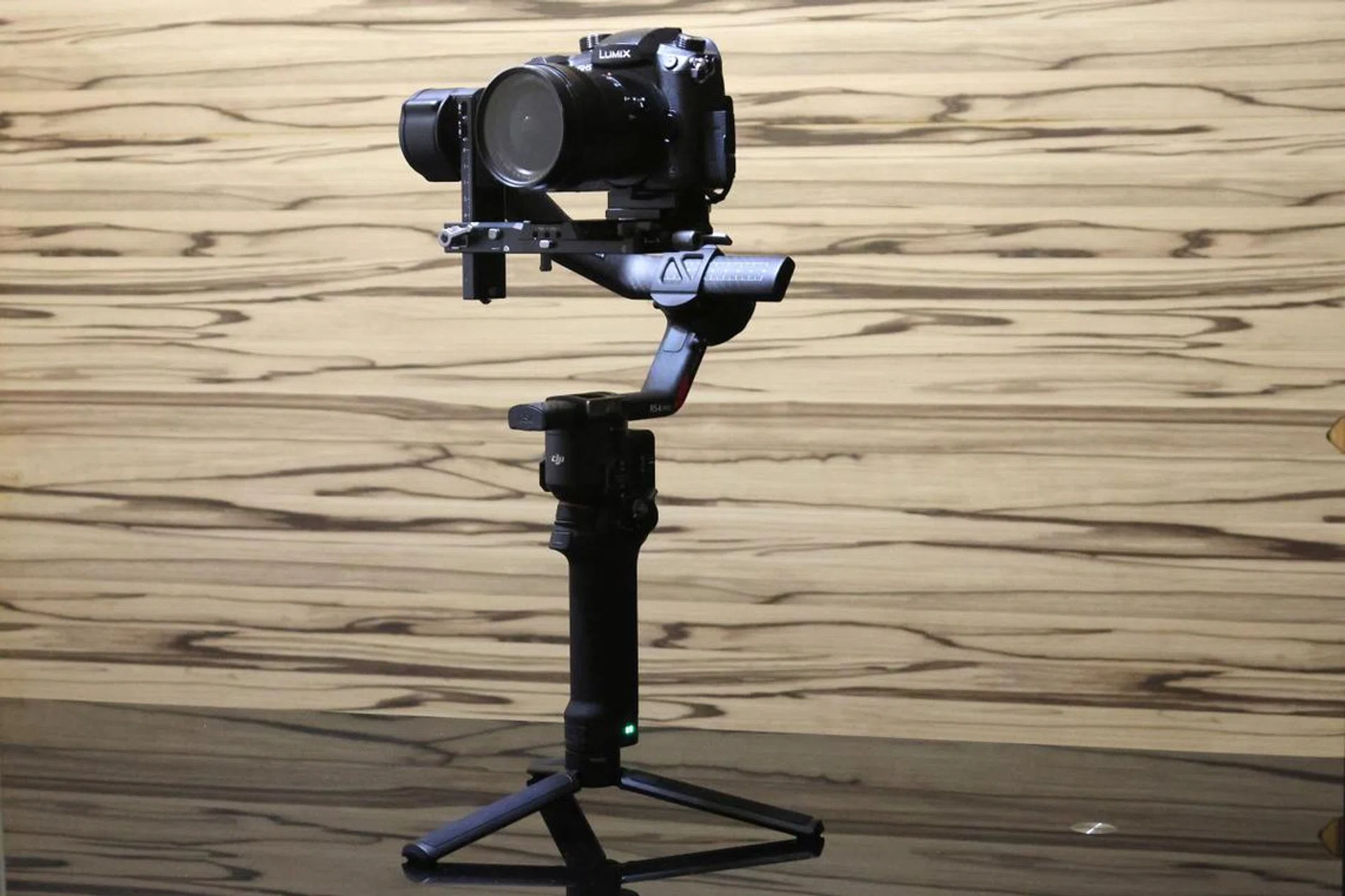 The DJI RS4 Pro all kitted out and ready for action.