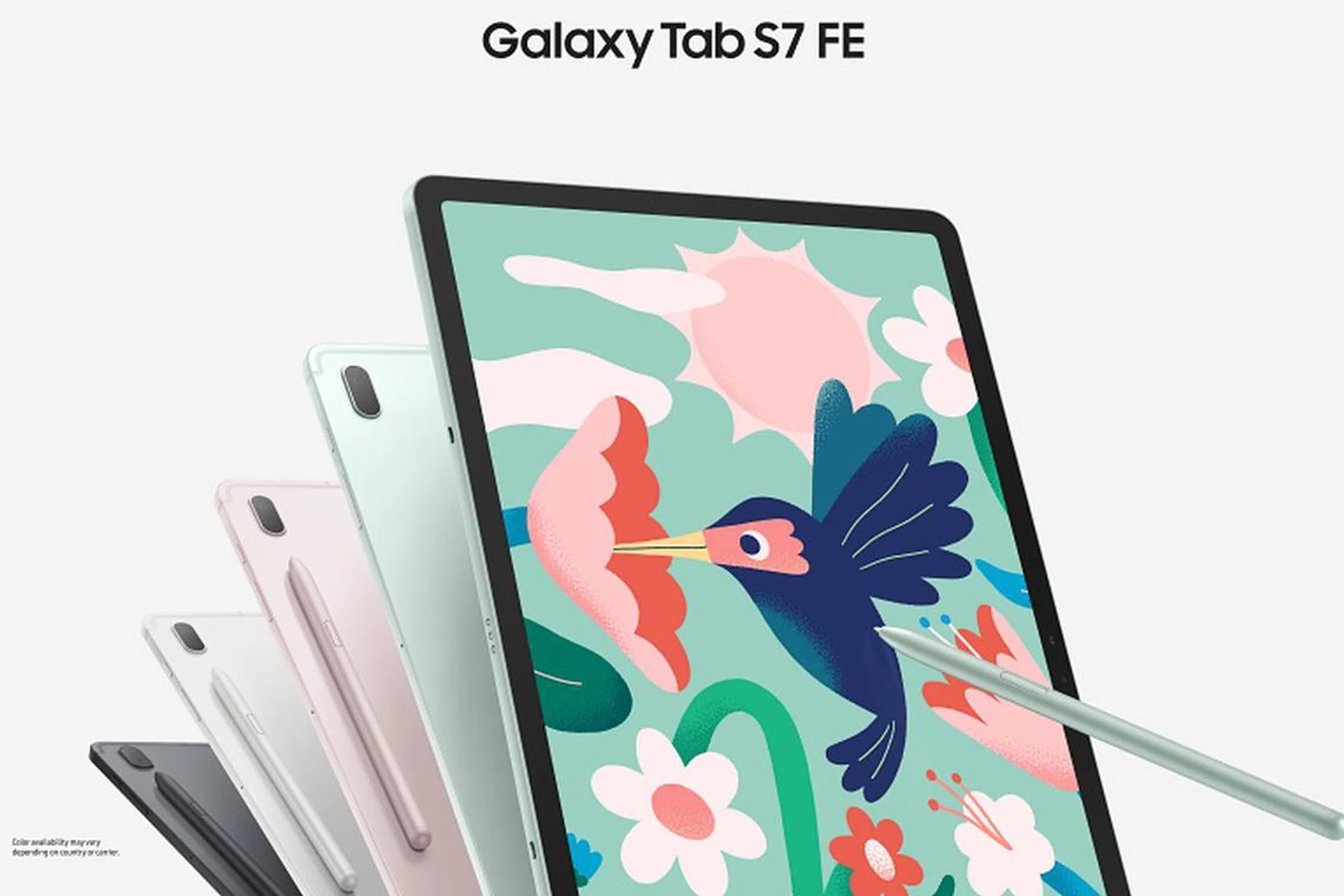 The Samsung Galaxy Tab S7 FE. <br>Image source: Samsung