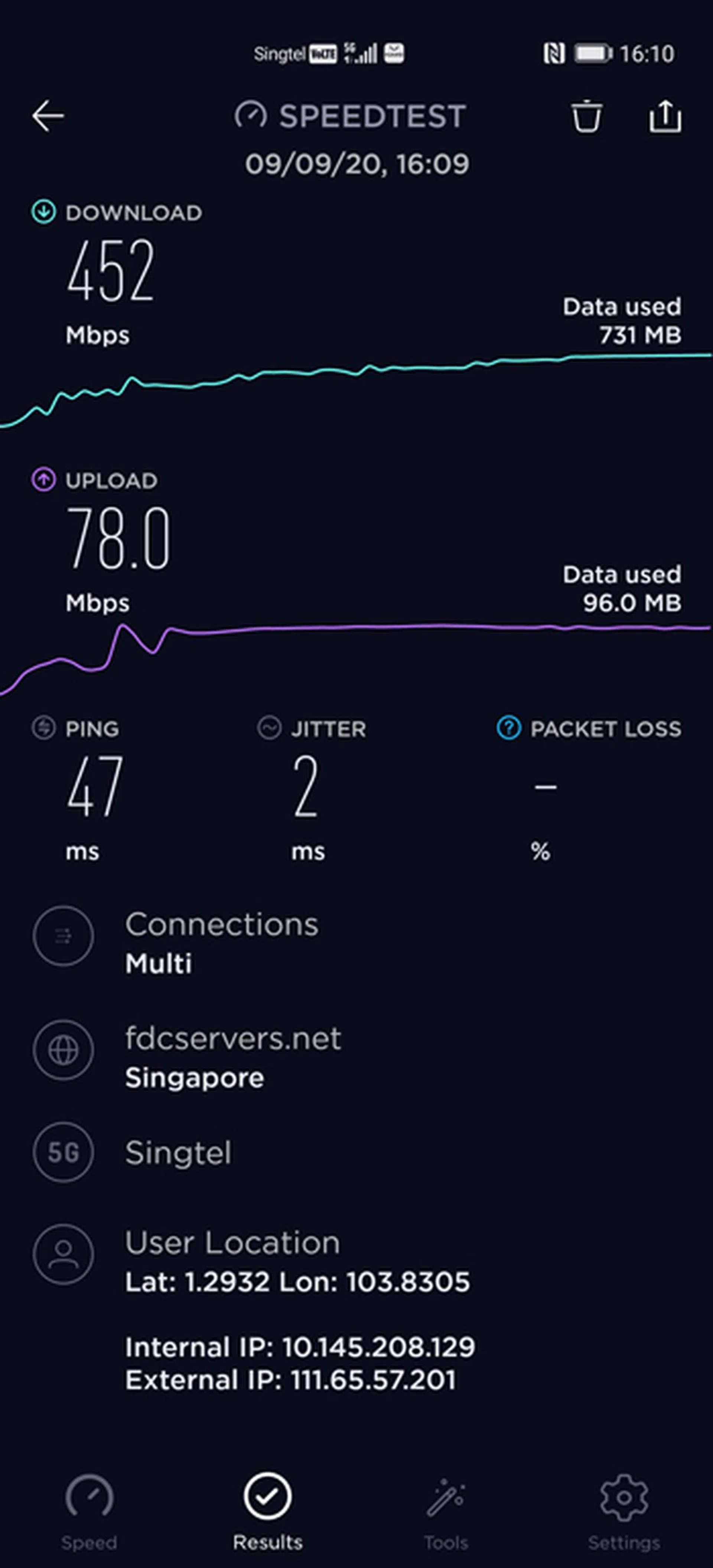 Singtel 5G Test 2.