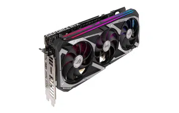 The triple-slot RTX 3050. (Image source: ASUS)