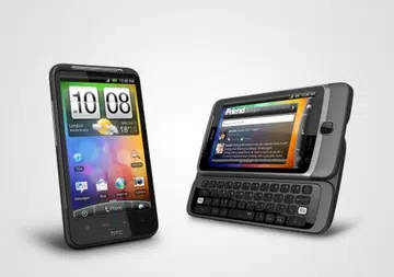 HTC's latest flagship smartphones powered by the Android operating system; the HTC Desire HD and the HTC Desire Z.