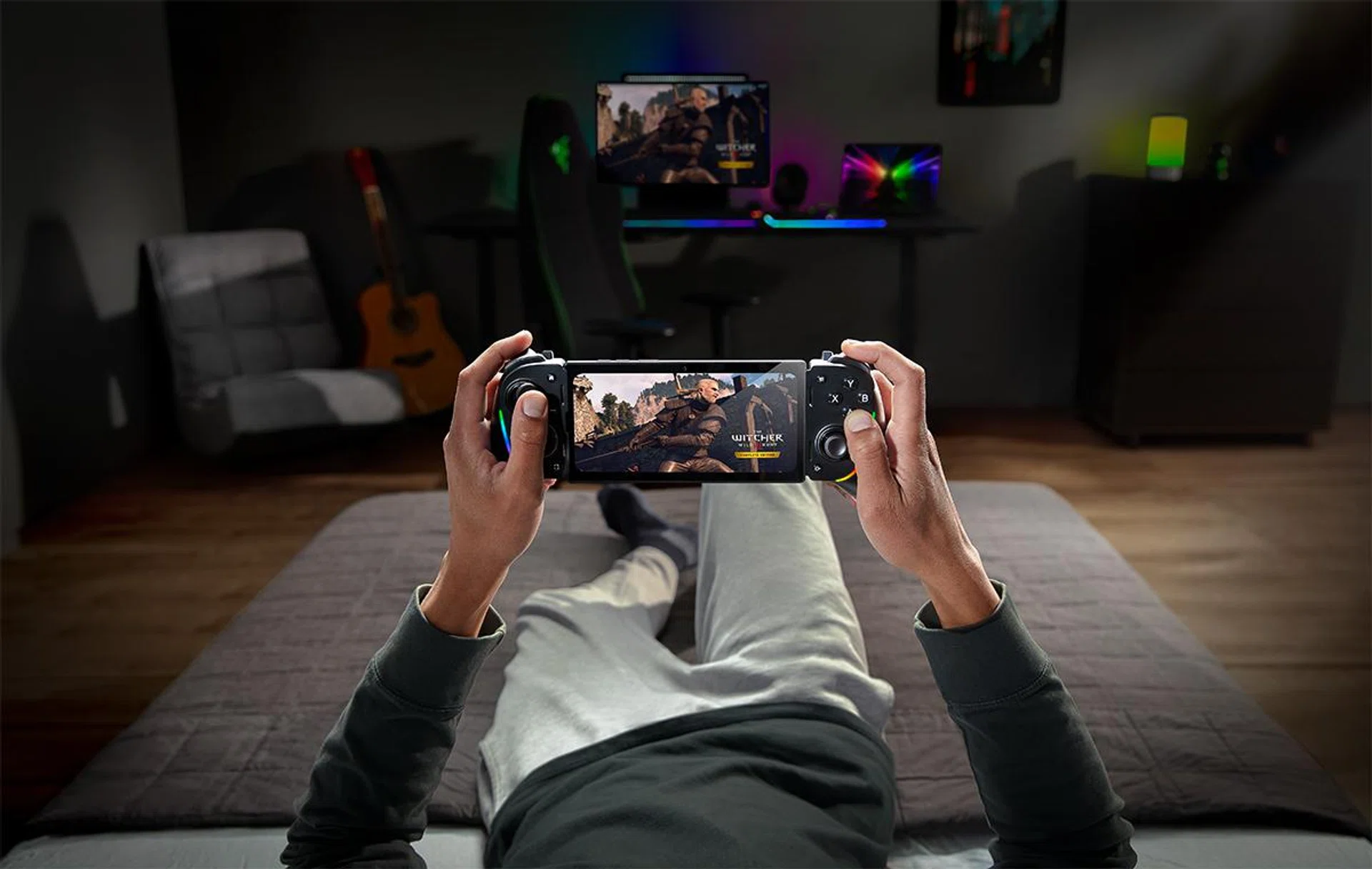 Sit back, relax, and play PC games on your mobile devices. Photo: Razer 