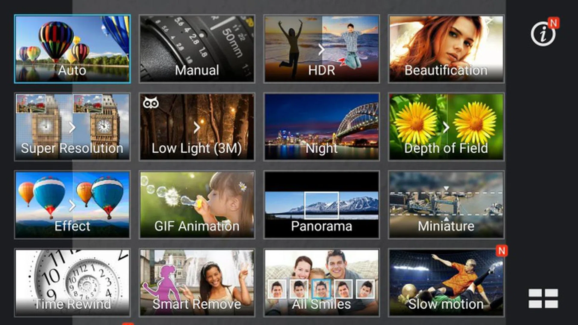 It's amazing how there are 17 different modes for both the front and rear facing cameras on the ASUS ZenFone Selfie.