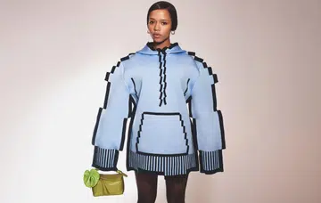 Loewe Pixelated hoodie in technical knit. S$3,750. (Image source: Loewe)