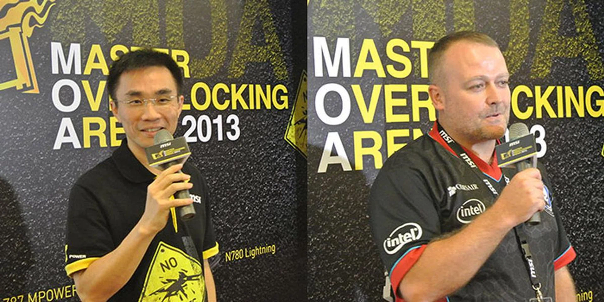 MSI's Ted Hung (left) and Corsair's Tim Handley (right) personally congratulated all the participants during the event.