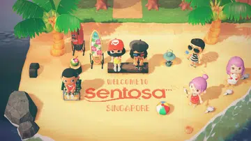 Sentosa has been lovingly recreated in this Animal Crossing island!