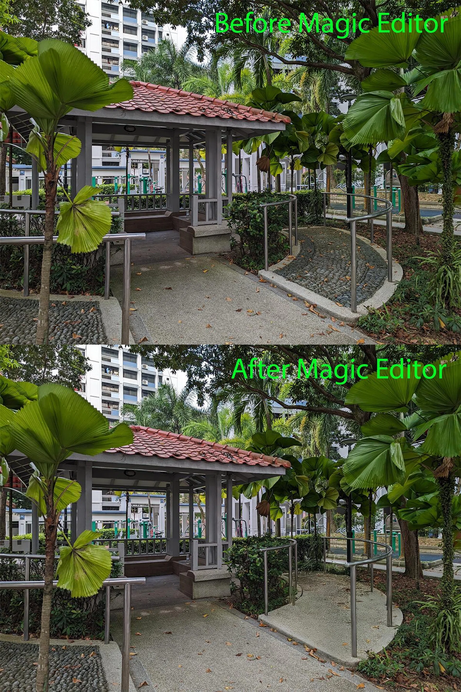 Magic Editor attempt with pebbled foot reflexology path.