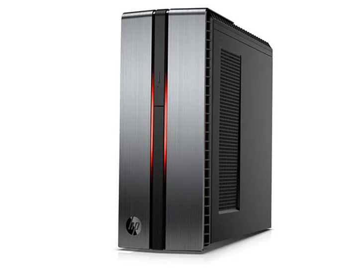 Compared to the HP Envy Tower, the Envy Phoenix Tower sports a more aggressive black brushed metal design with red lighting down the front. (Image Source: HP)