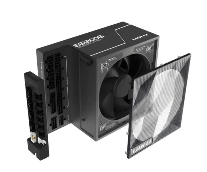 The 120m cooling fan and the removable dust filter (Source: Lian Li)