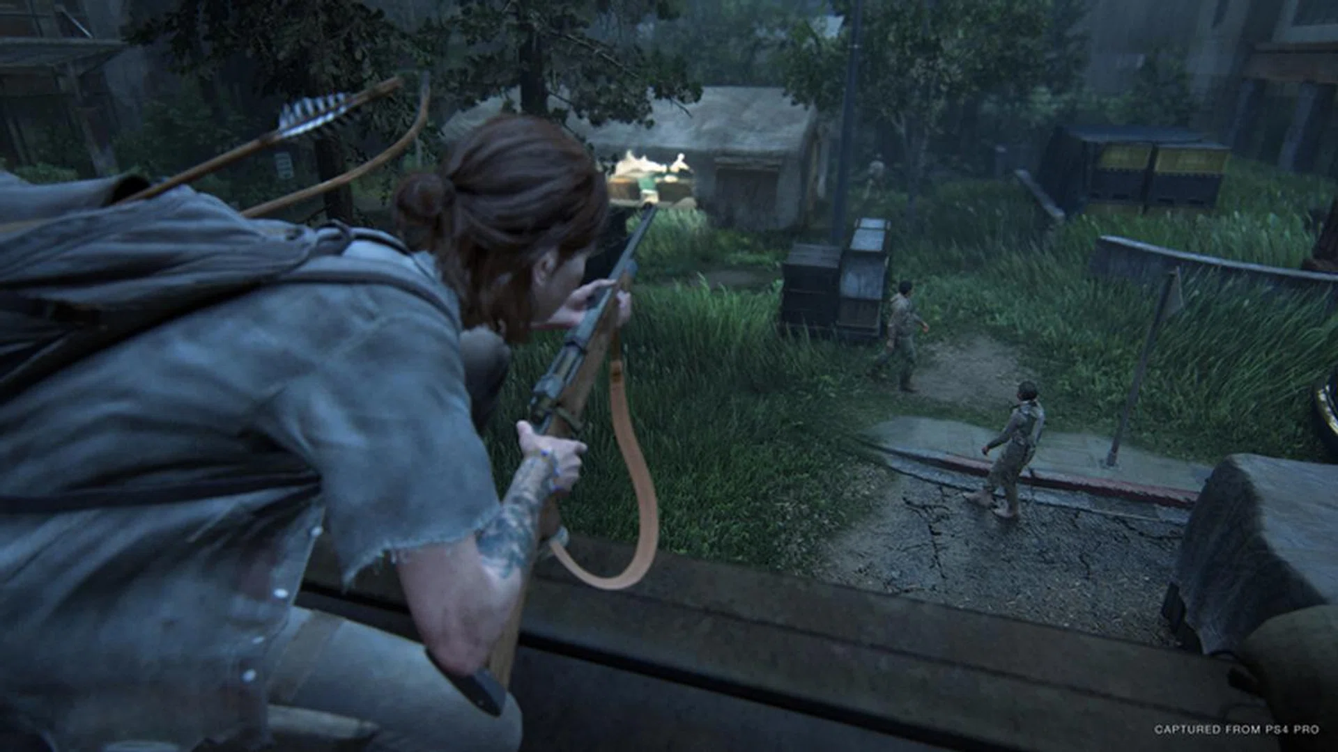Due to all these new movement options, combat and exploration have become drastically more interesting. You could enter a newly-discovered building or move around enemy encampments in a number of different ways. | Image: Sony Interactive Entertainment