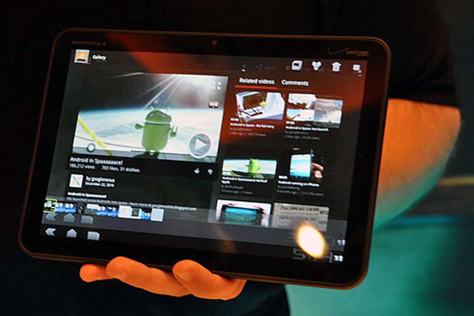 The new revamped YouTube UI.