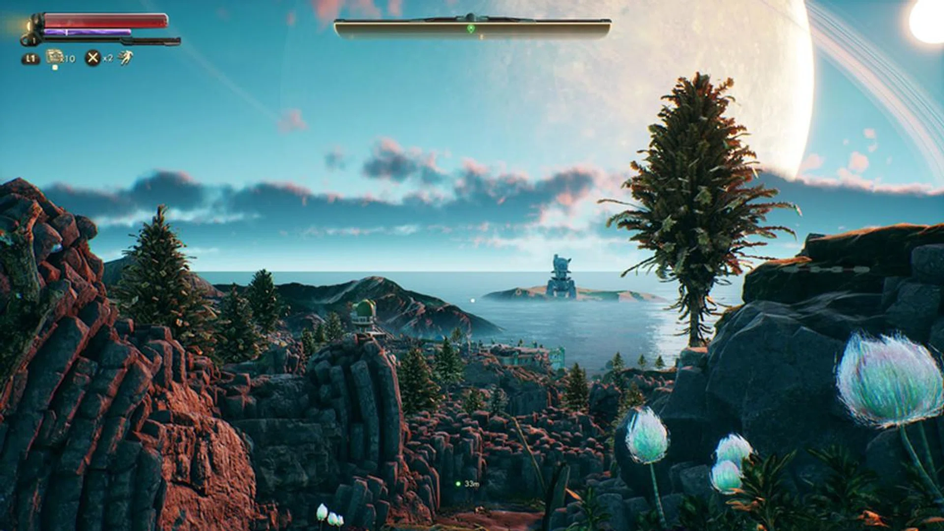 Environments in The Outer Worlds are intricately designed. You'll often feel like your surroundings are much, much bigger than they are - but that's the illusion of good environmental design at work. 