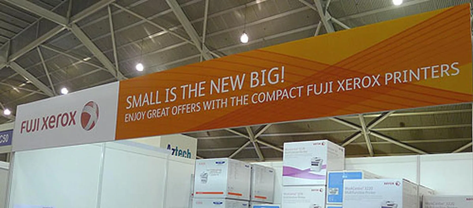 It was indeed a small booth for Fuji Xerox, though according to them, consumers can also get their printers from the Harvey  Norman booths.