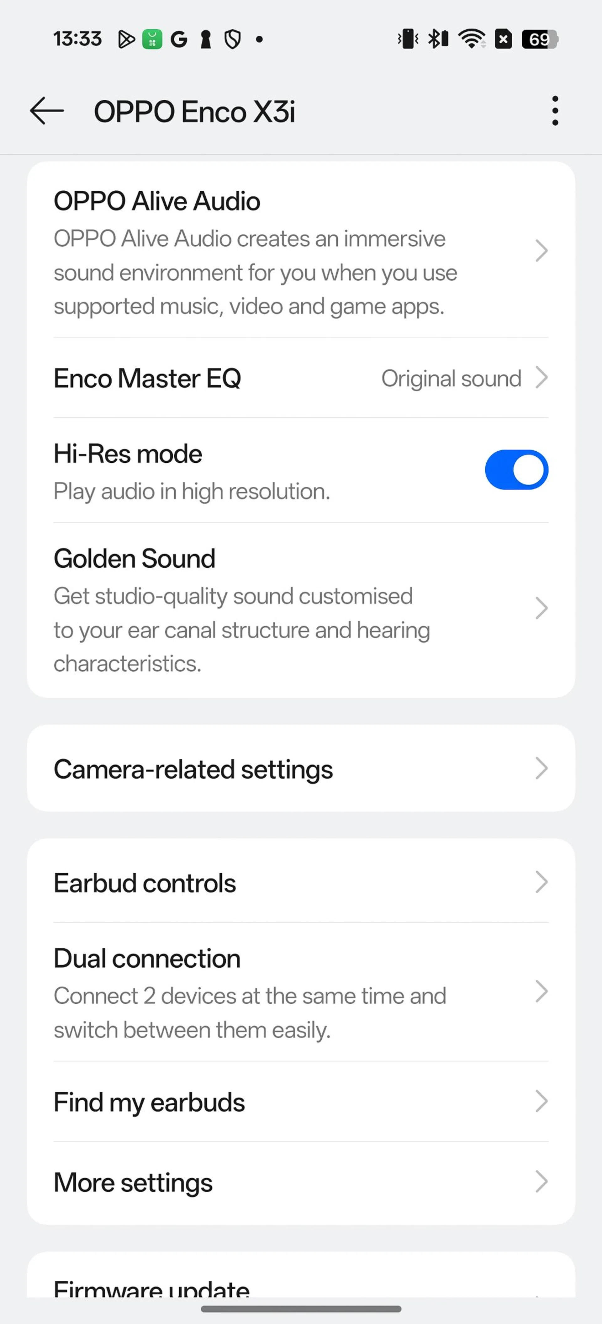 Enco X3i's features. Photo: HWZ.