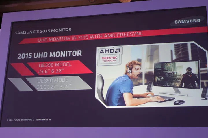 Samsung's only announced two different models that support Freesync at this time, but they probably won't be the last.