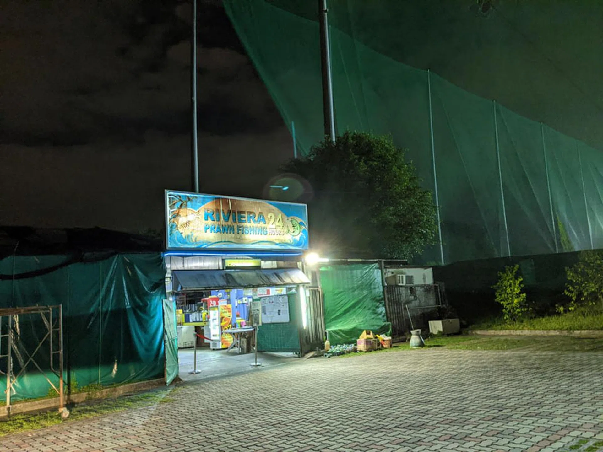 Punggol East, outside Riveria Prawn Fishing