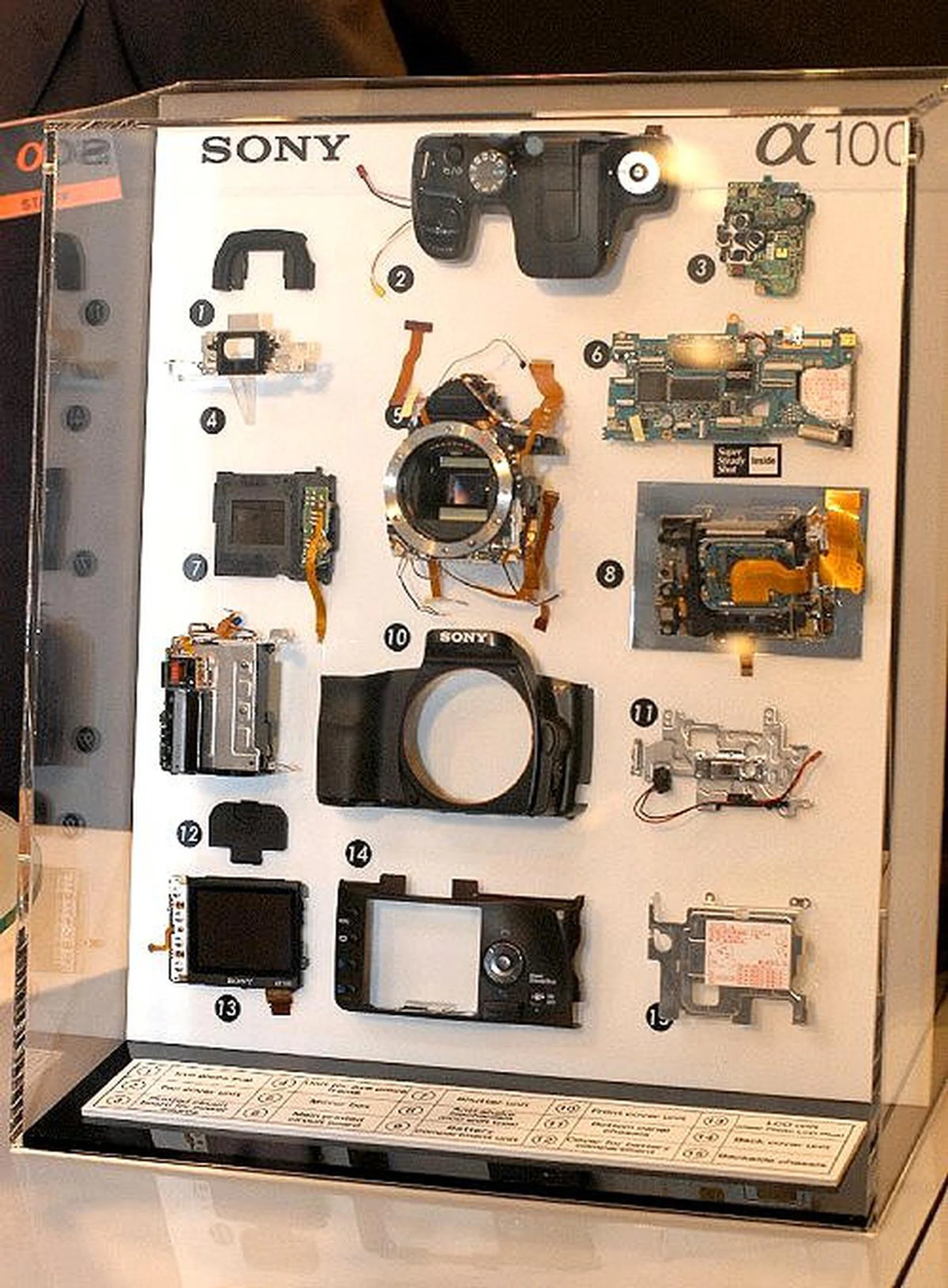 A disassembled A100 was on display at its launch
