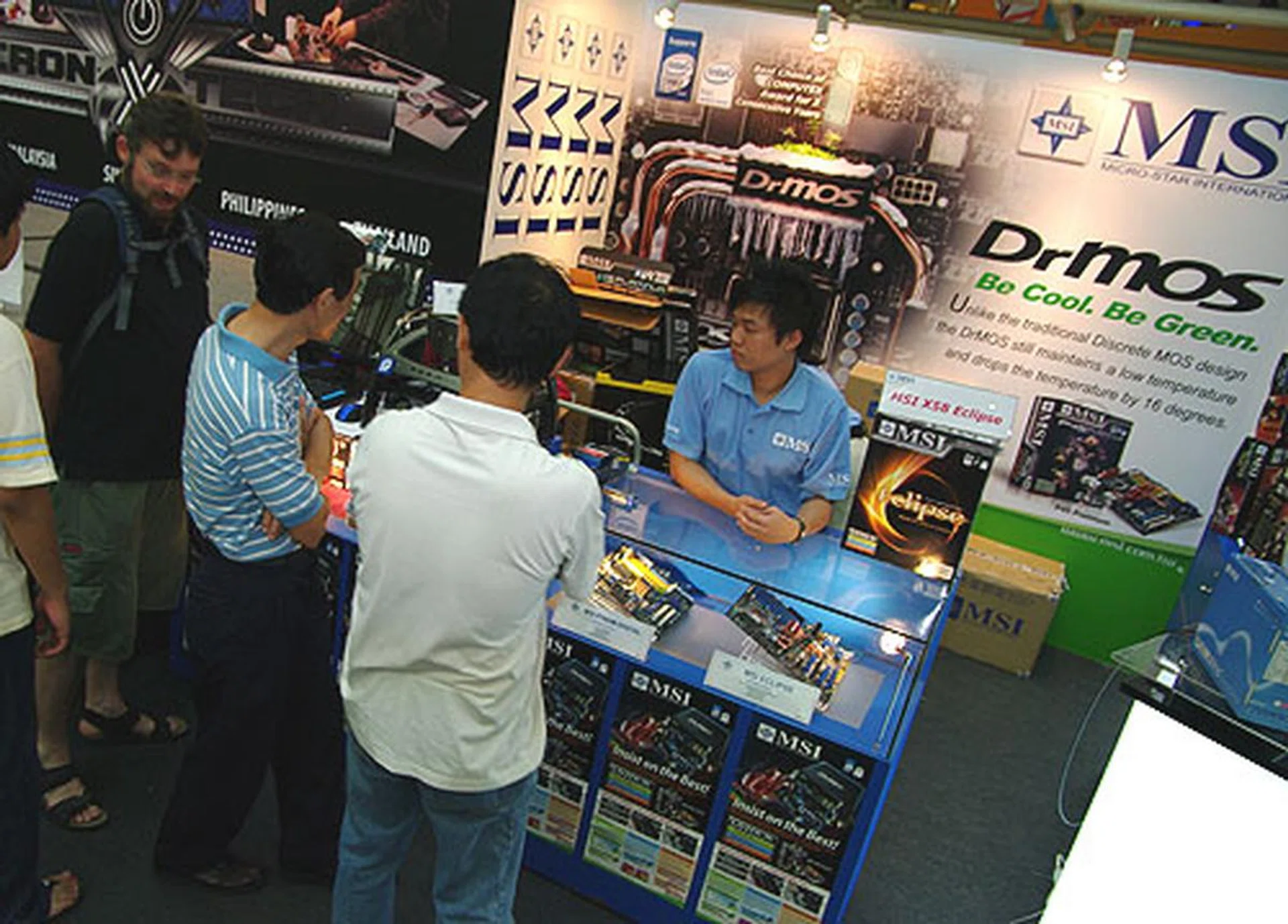  MSI's local distributor, Corbell had a booth up besides the competition stage where they showed off the latest MSI products, including those used by the contestants.  