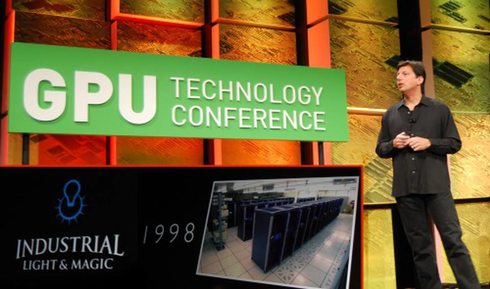 We were privileged to have Richard Kerris, CTO of Lucasfilm to come onboard this conference and share how they've evolved from production techniques and antique hardware (such as this snapshot in 1998)...