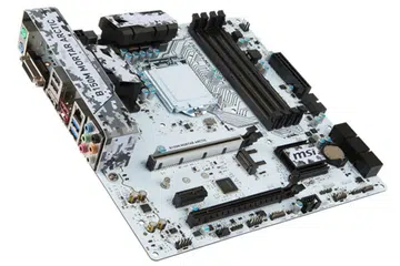 The B150M Mortar Arctic now sports an all-white PCB with a digital camouflage pattern. (Image Source: MSI)