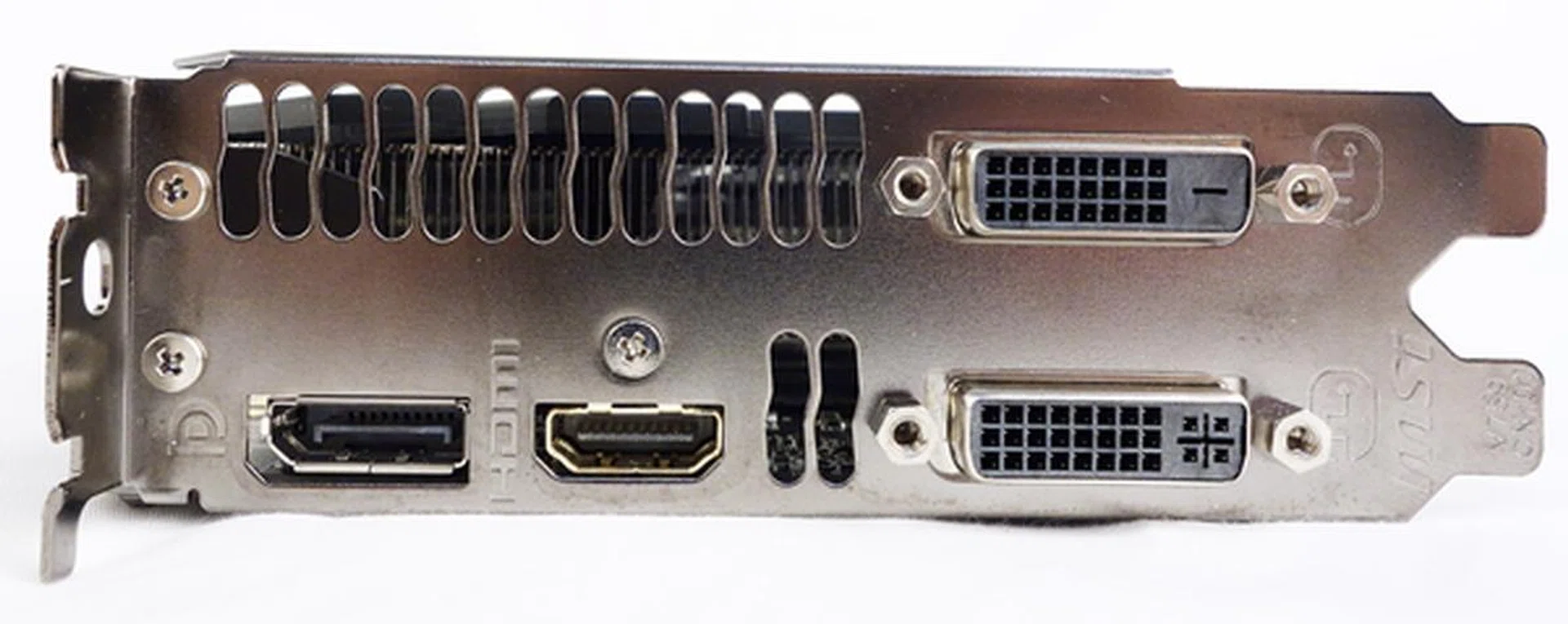 Like a reference NVIDIA GeForce GTX 780 Ti card, the MSI card has two DVI ports, one HDMI port and one DisplayPort output.