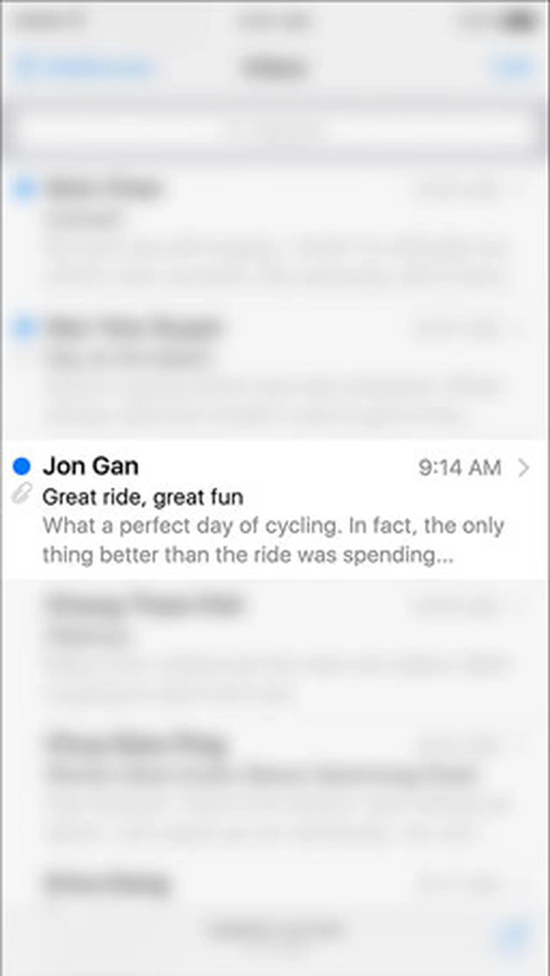 Hard press an email or message...