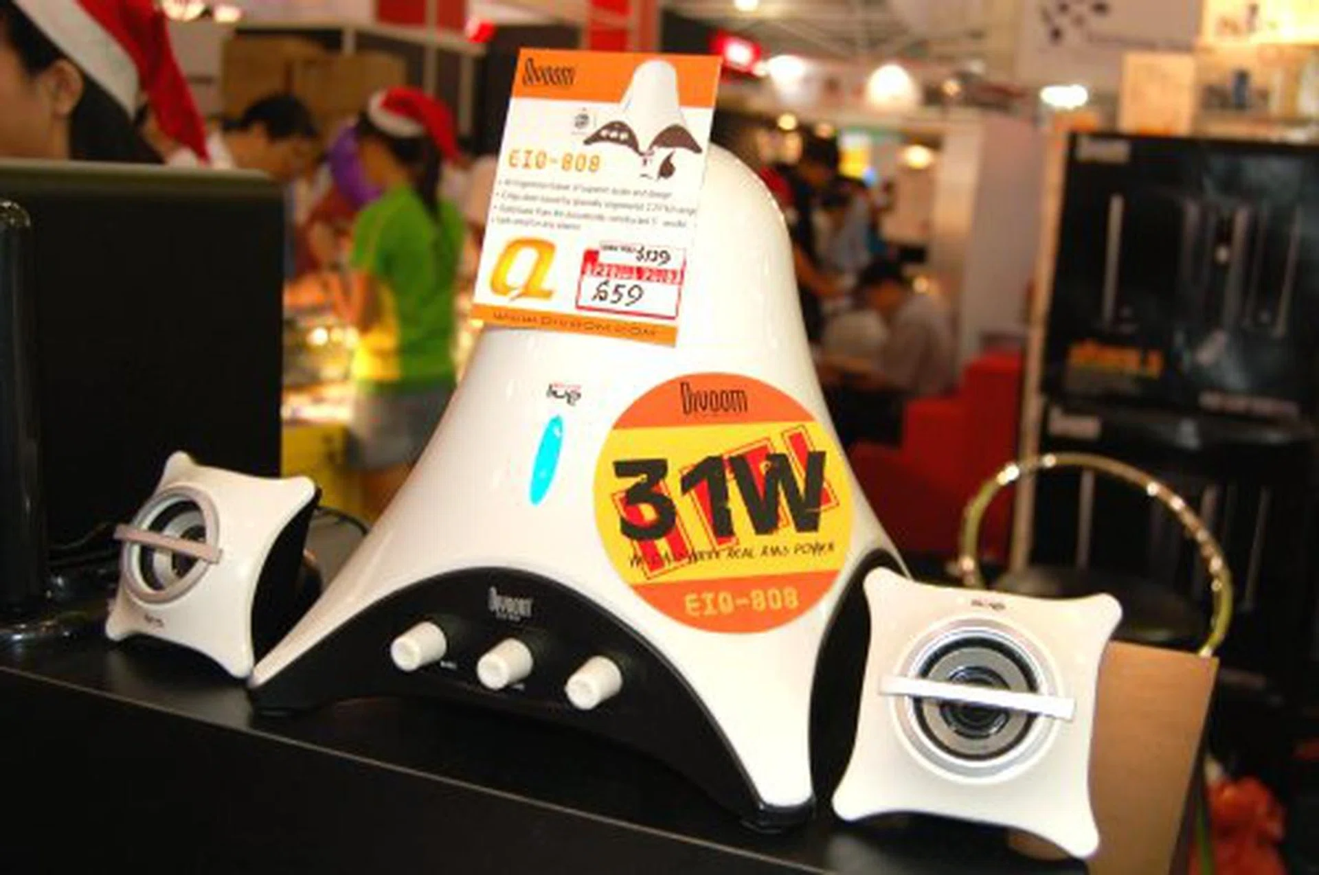 This funky speaker set from Divoom has specially designed satellites and a solid 5-inch subwoofer to deliver looks as well as great sound. Grab yours for S$59.