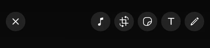 If Music is available to you, the music note icon shows up when you're editing Status before uploading them. Screenshot: HWZ.