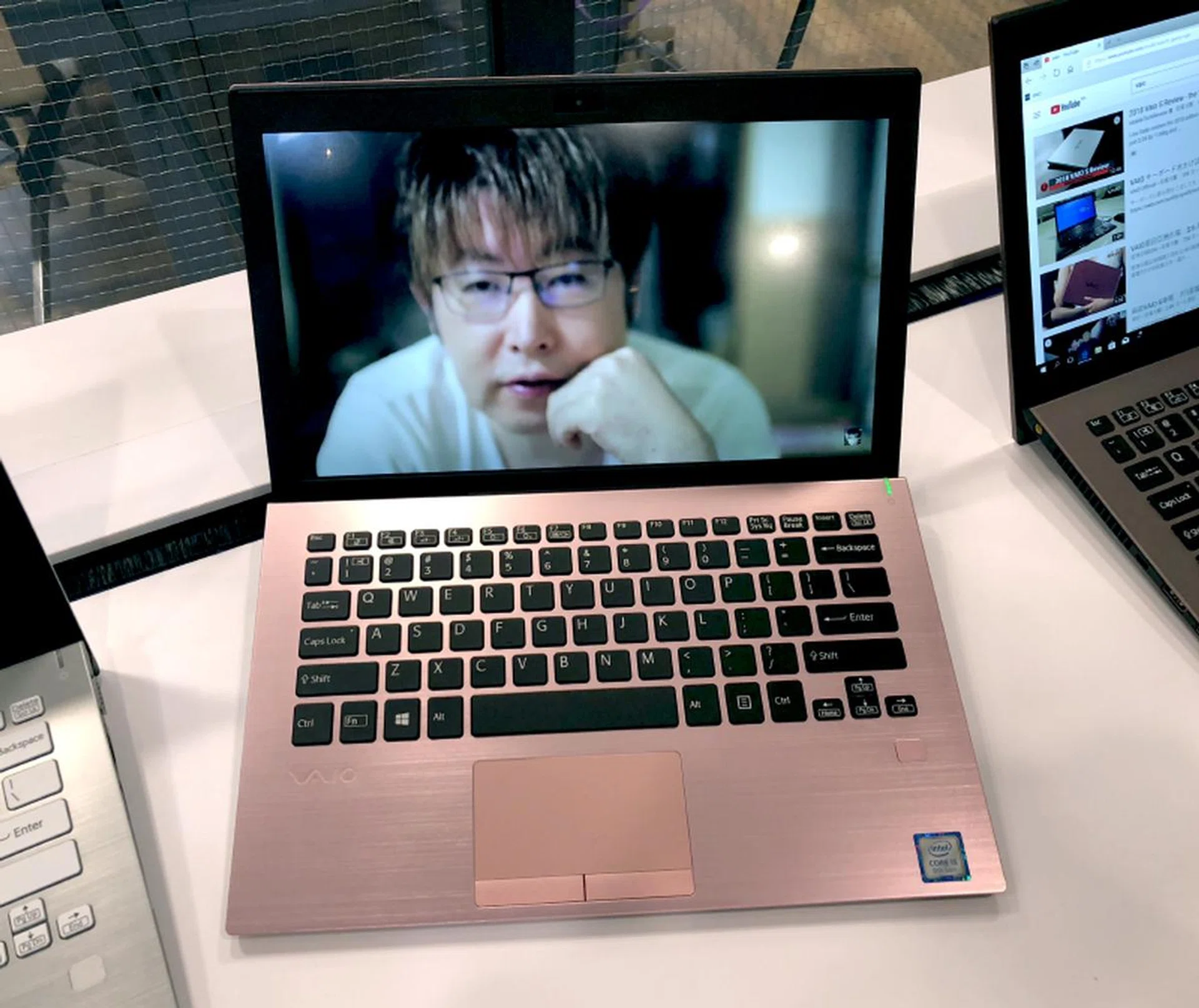 The smaller Vaio S11 comes in funkier colors. This is pink.