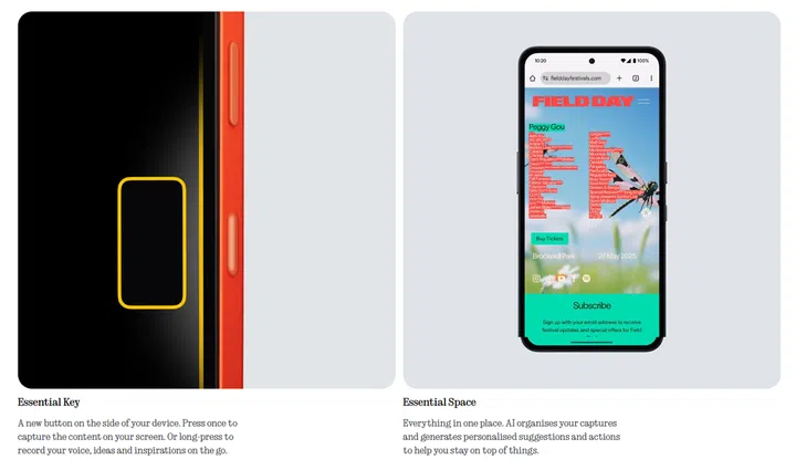 New to CMF is Essential Key and Essential Space. Image: CMF by Nothing.