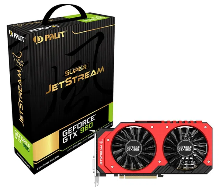 Palit GeForce GTX 960 Super JetStream 2GB GDDR5 (Image source: ASUS)