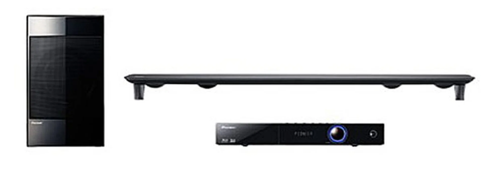 The HTZ-HW929BD is the new sound bar from Pioneer and it's a three-piece set.
