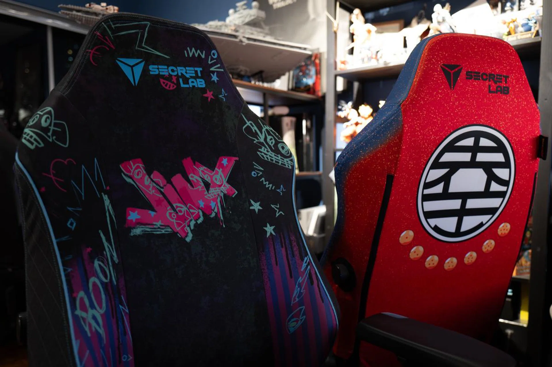 Secretlab sent us the Jinx (Arcane collection) and the Goku (Dragon Ball Z collection) editions. Photo: HWZ