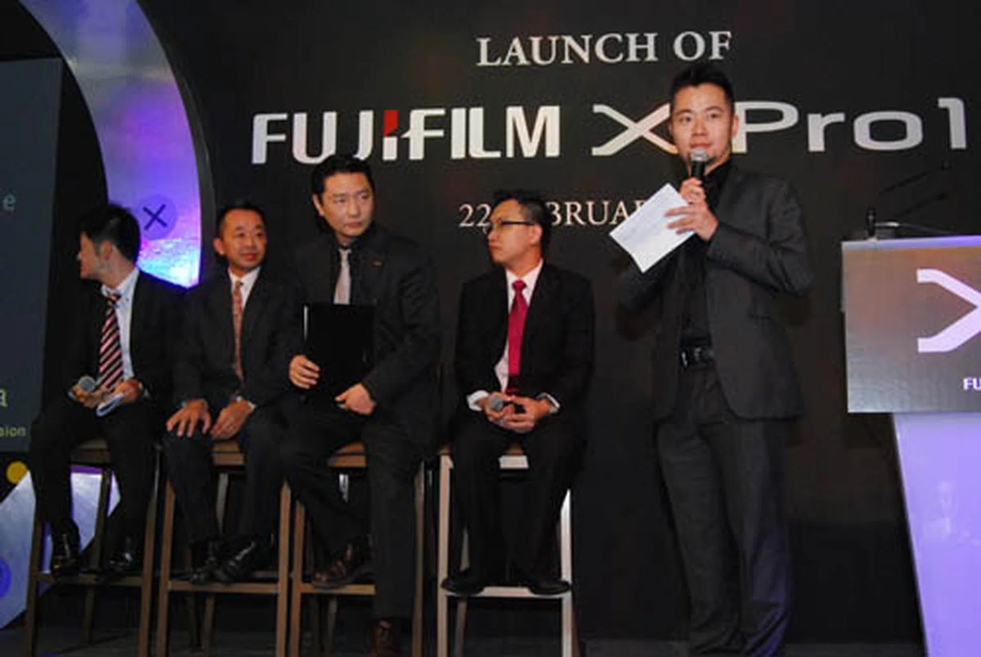Hiroshi Kawahara (third from left) was one of the designers of the X100 and has played a pivotal role in the design of the X-Pro1.