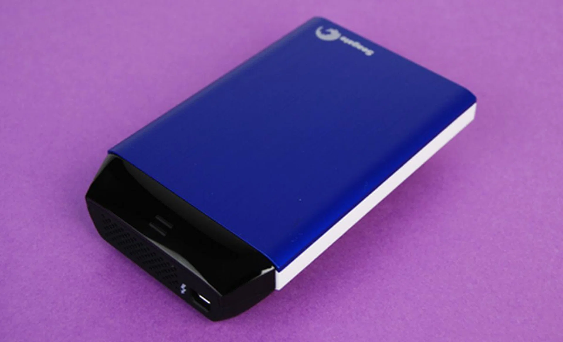 The Thunderbolt adapter was designed for older GoFlex drives, which explains why it looks out of place when attached to the new Backup Plus drive.