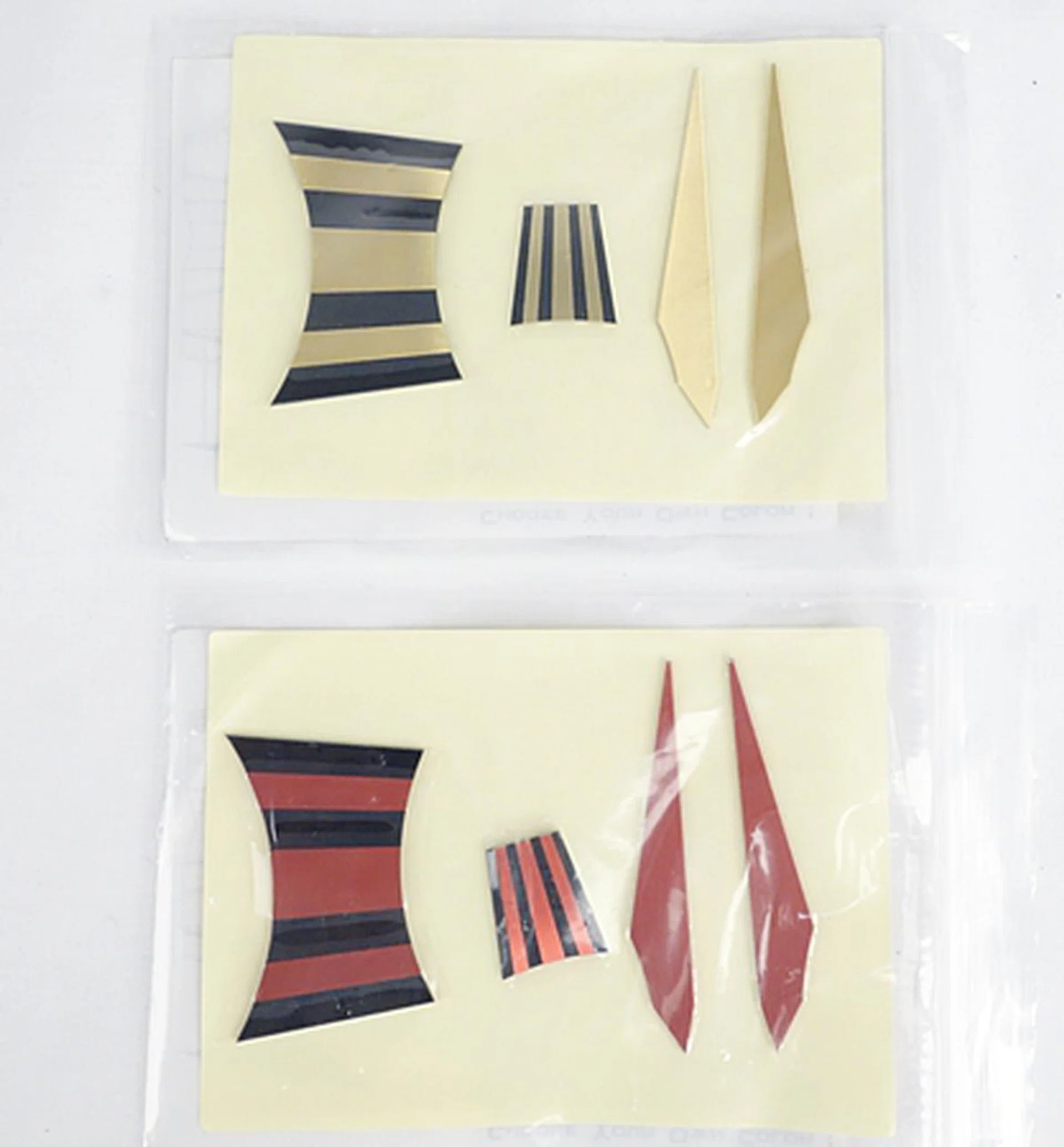 The metal decals of the ASUS card.