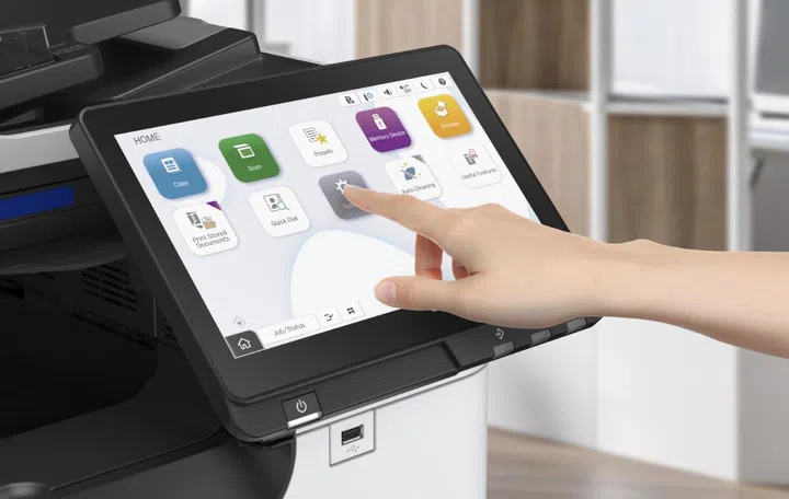 They both have a large 10.1-inch touchscreen-enabled display. Image source: Epson.