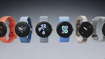 Google Pixel Watch 2 at its keynote launch.