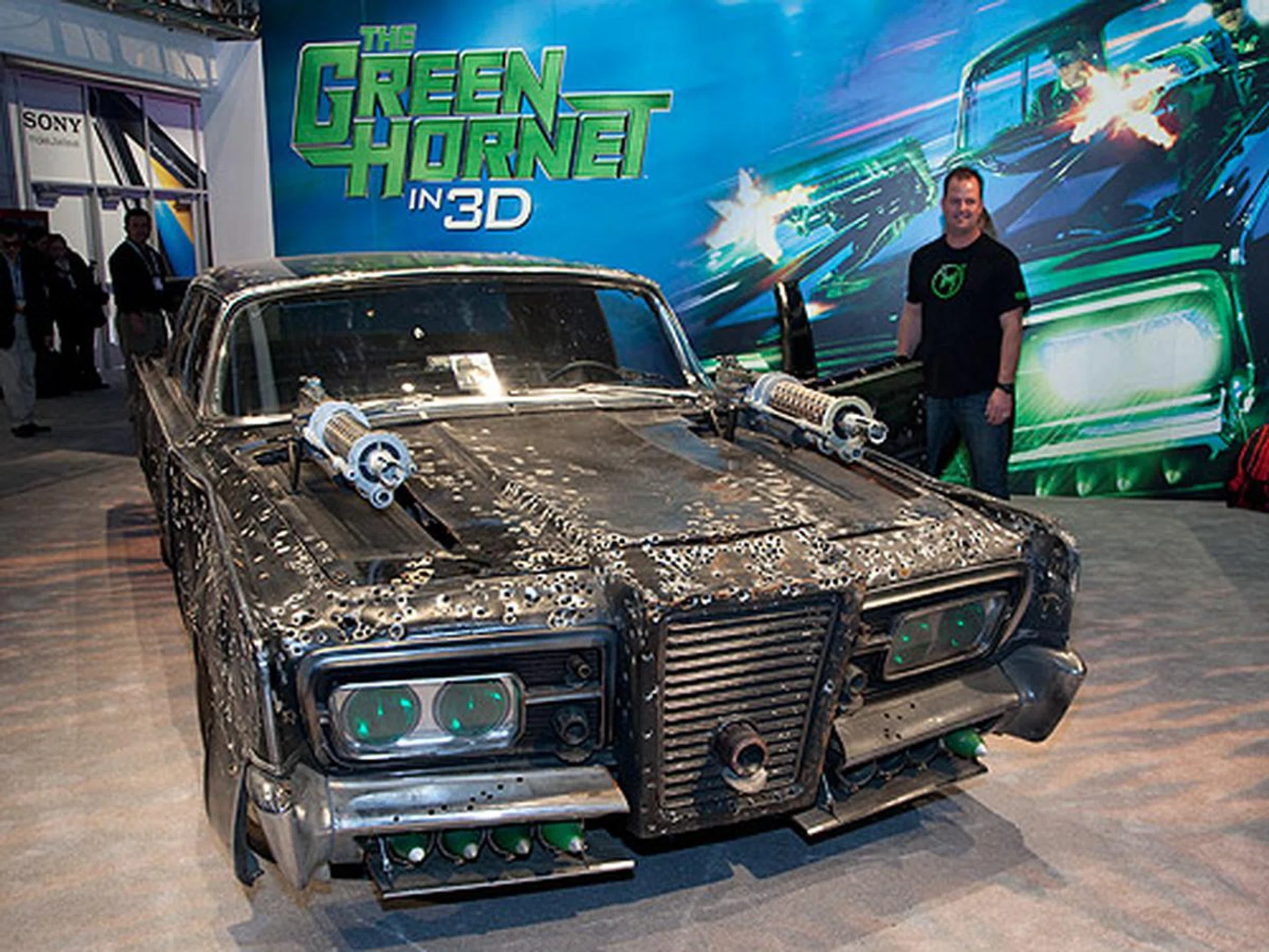 And of course, we have the Green Hornet's battered up Black Beauty making an appearance at Sony's booth.