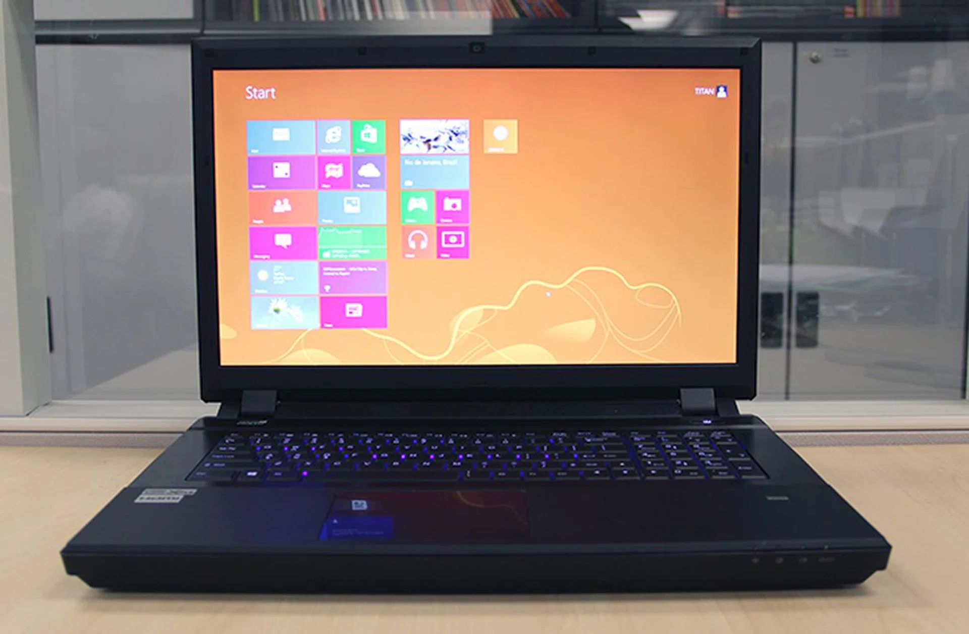 The Titan comes from local custom notebook specialists Aftershock.