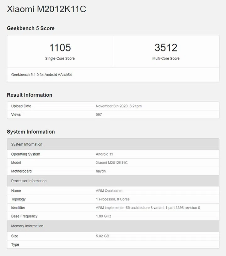 Source: Geekbench 5.